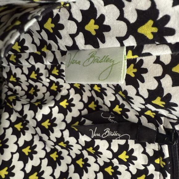 Vera Bradley Fanfare Quilted Tote Bag Shoulder Side Pockets Travel Everyday Work - Picture 6 of 12